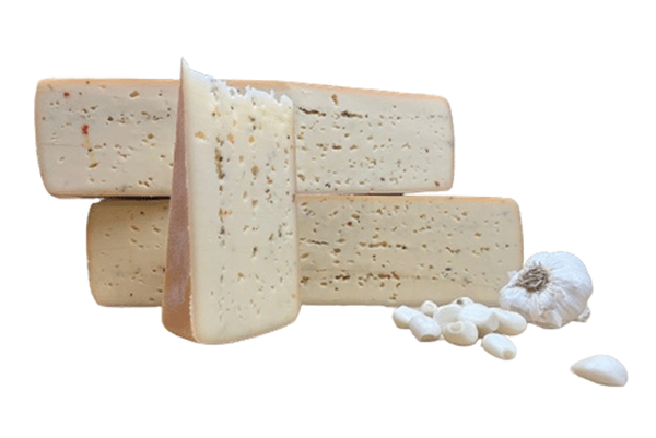 Produktfoto zu Hofkäse Knoblauch Pfeffer, Rohmilch