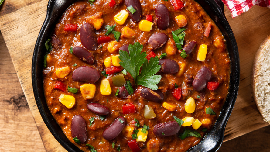 Rezeptbild für Chili sin Carne mit Joghurt One Pot