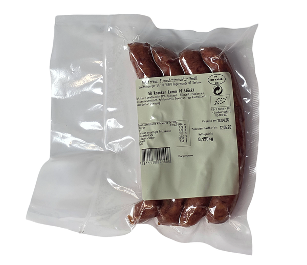 Produktfoto zu Knacker vom Lamm 4 Stück, ca. 300g