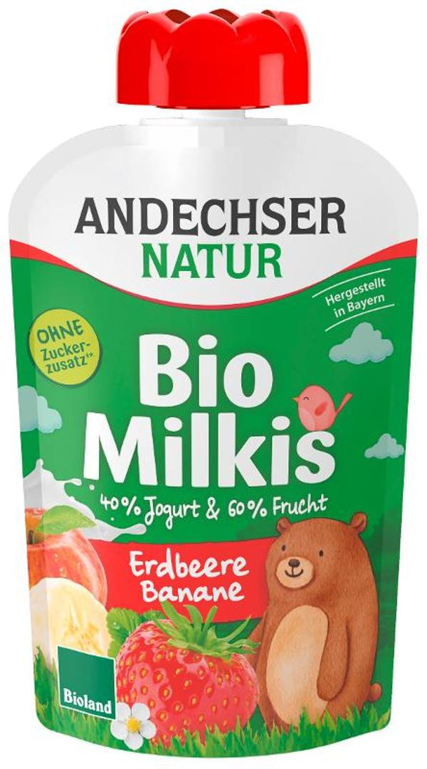 Produktfoto zu Milkis Erdbeere-Banane 100g