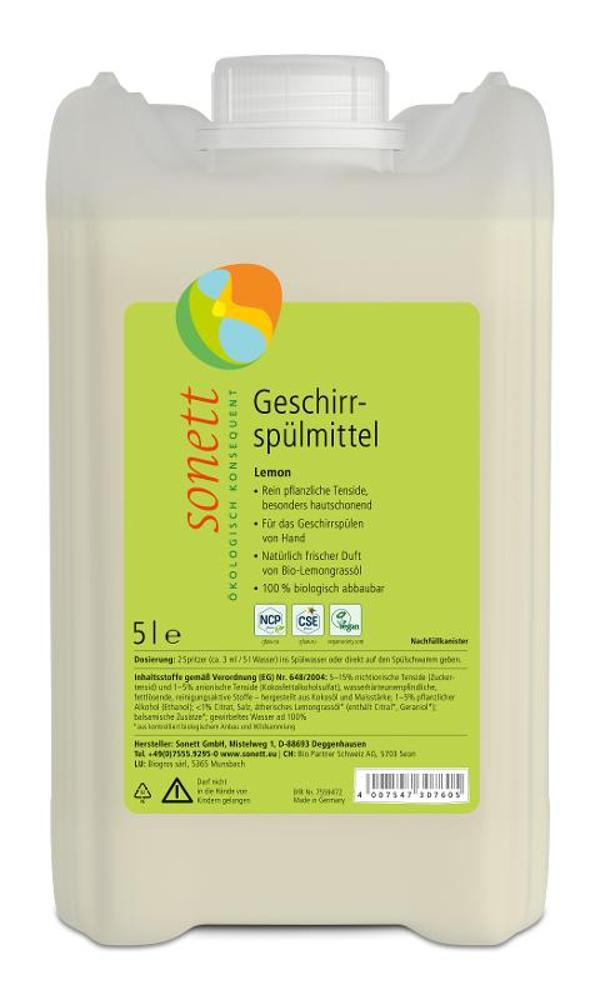 Produktfoto zu Geschirrspülmittel Lemon 5l