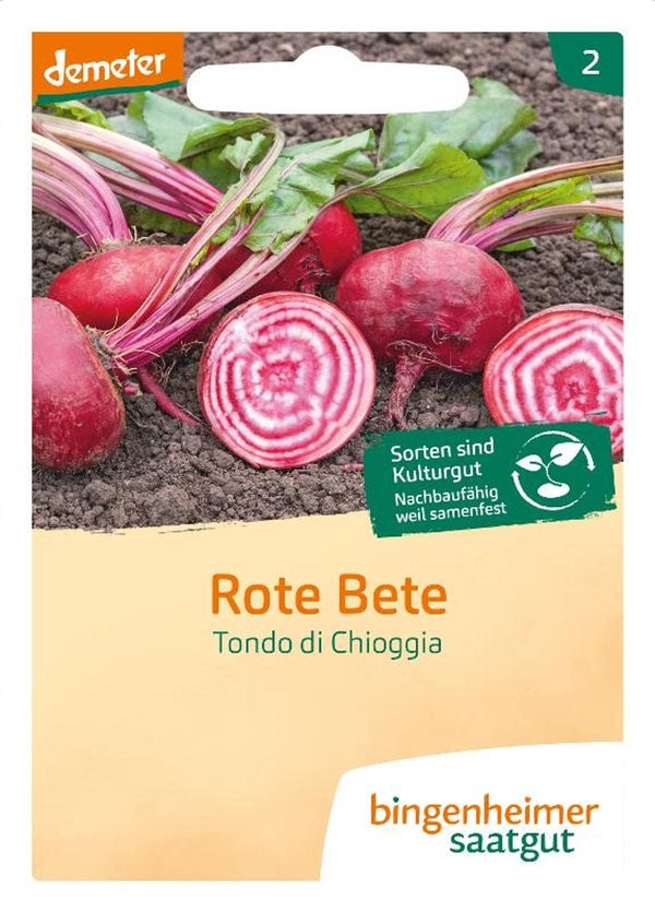 Produktfoto zu Saatgut Rote Beete Tondo di Choggia
