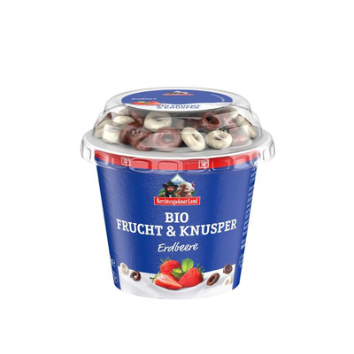 Produktfoto zu Alpenzwerg Erdbeerjoghurt mit Knusperkringeln 137g