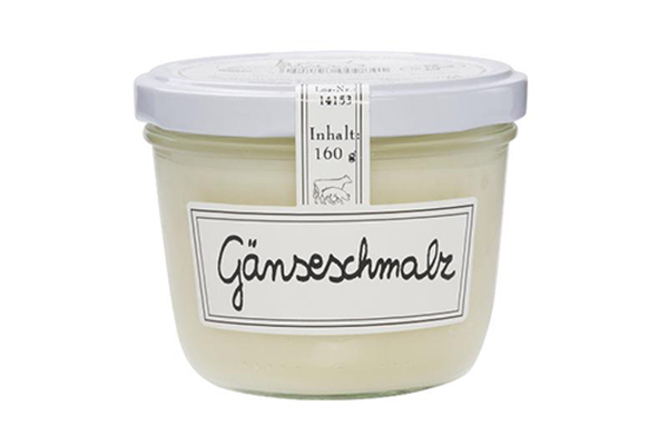 Produktfoto zu Gänseschmalz im Glas 160g