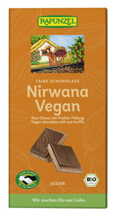 Produktfoto zu Nirwana - vegane Schokolade 100g