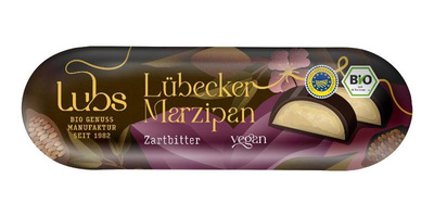Produktfoto zu Marzipanbrot Zartbitter vegan 50g