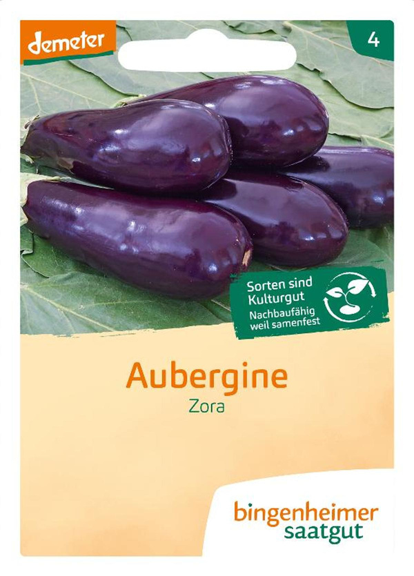 Produktfoto zu Saatgut Aubergine Zora