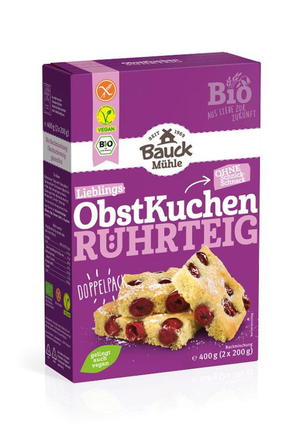 Produktfoto zu Obstkuchenteig Backmischung 400g