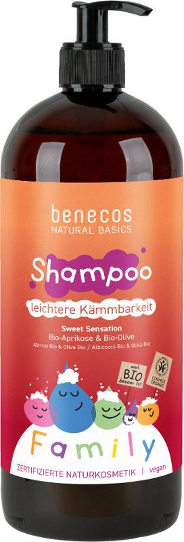 Produktfoto zu Shampoo FAMILY Sweet Sensation Aprikosenkernöl Olive 950ml