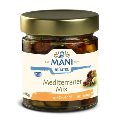Produktfoto zu Mediterraner Mix in Olivenöl 190g