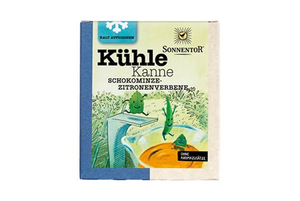 Produktfoto zu Kühle Kanne Schokominze Zitronenverbene 32g