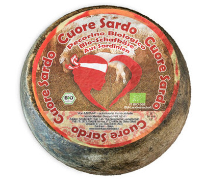 Produktfoto zu Pecorino 'Cuore Sardo', mit dem Holz sardischer Korkeichen geräuchert, Rohmilch