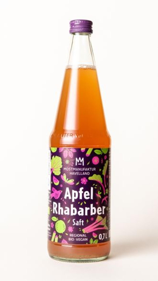 Produktfoto zu Apfel Rhabarber Saft 6 x 0,7l
