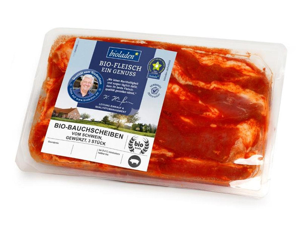 Produktfoto zu Bauchscheiben vom Schwein gewürzt ca. 300g