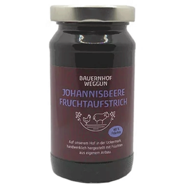 Produktfoto zu Johannisbeerfruchtaufstrich 220g