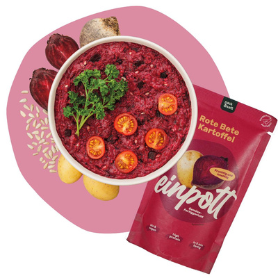 Produktfoto zu Rote Bete Kartoffel einpott-Mahlzeit (zubereitet 350g)