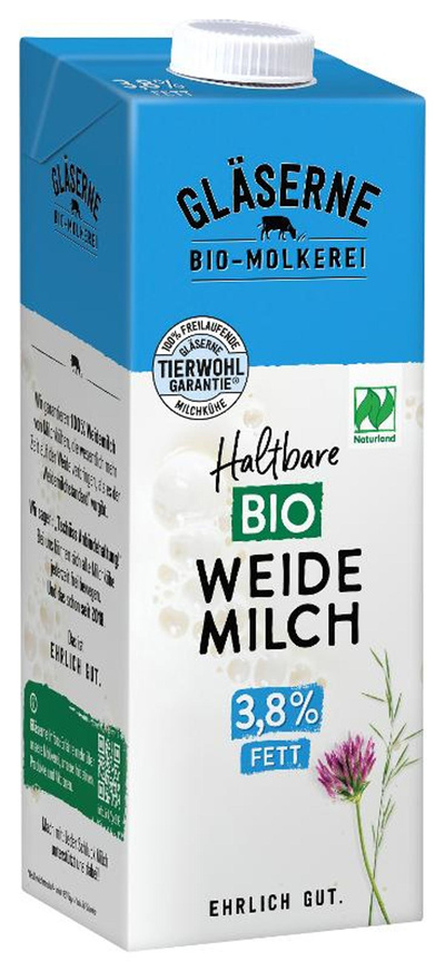 Produktfoto zu H-Weidemilch 3,8% 1l