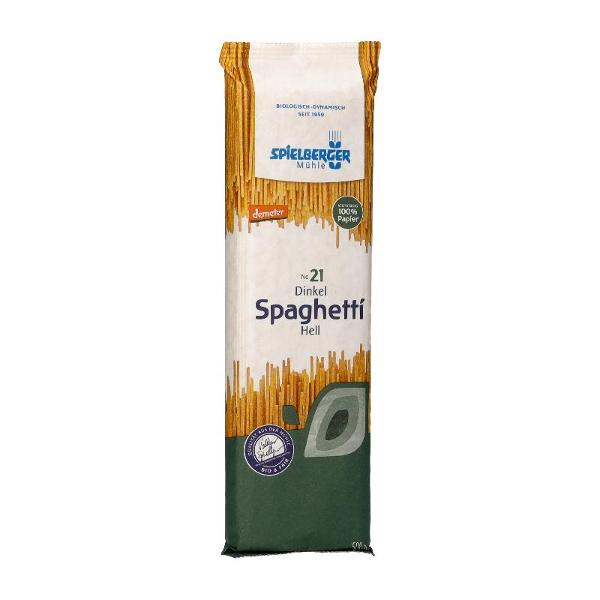 Produktfoto zu Dinkel Spaghetti hell 500g