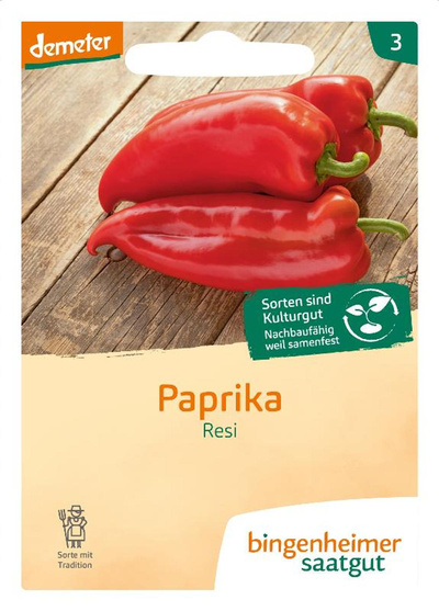 Produktfoto zu Saatgut Spitzpaprika rot Resi