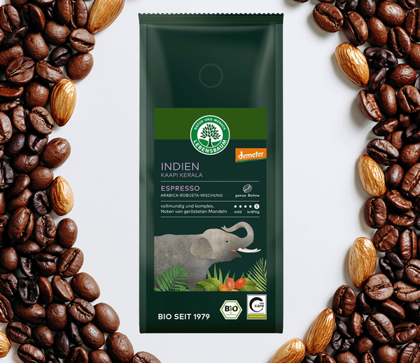 Produktfoto zu Indien Kaapi Kerala Espresso Bohnen 250g