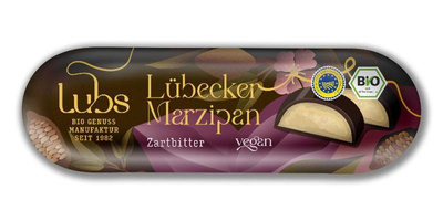 Produktfoto zu Marzipanbrot Zartbitter vegan 50g