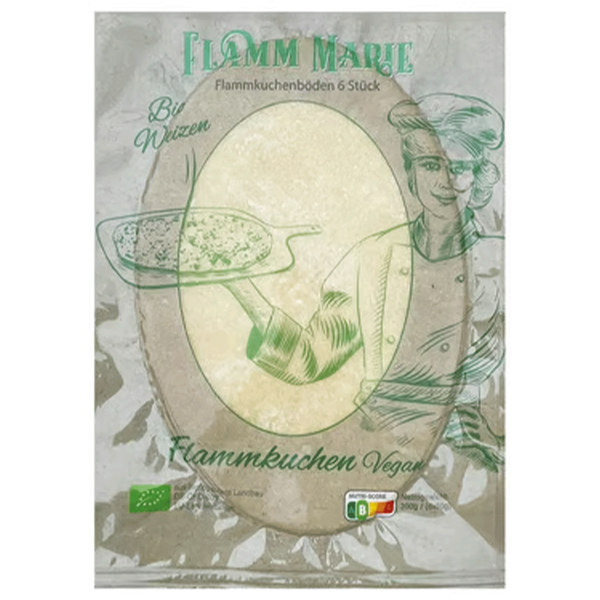 Produktfoto zu Flammmarie Weizen Flammkuchenböden 6 Stück, 300g