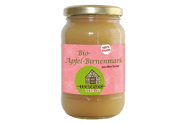 Produktfoto zu Apfel-Birnenmark ungesüßt 360g