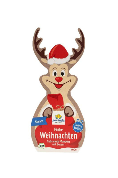 Produktfoto zu Rudi Rentier Gebrannte Mandeln in Sesam 50g