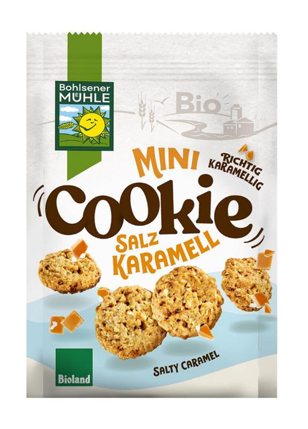 Produktfoto zu Mini Cookie Karamell Salz 125g