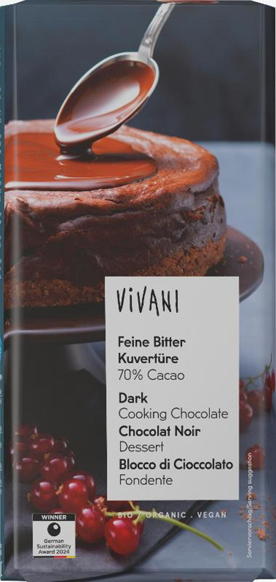 Produktfoto zu Feine Bitter Kuvertüre 200g