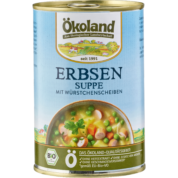 Produktfoto zu Erbsensuppe mit Würstchenscheiben 400g