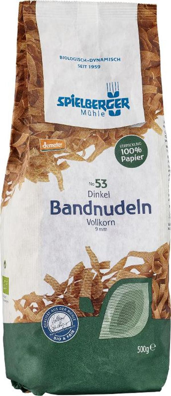 Produktfoto zu Dinkel Bandnudeln Vollkorn 500g