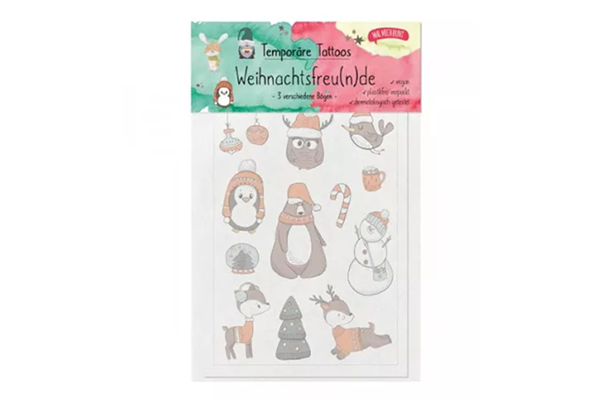 Produktfoto zu Kindertattoos Weihnachten 3 Bögen