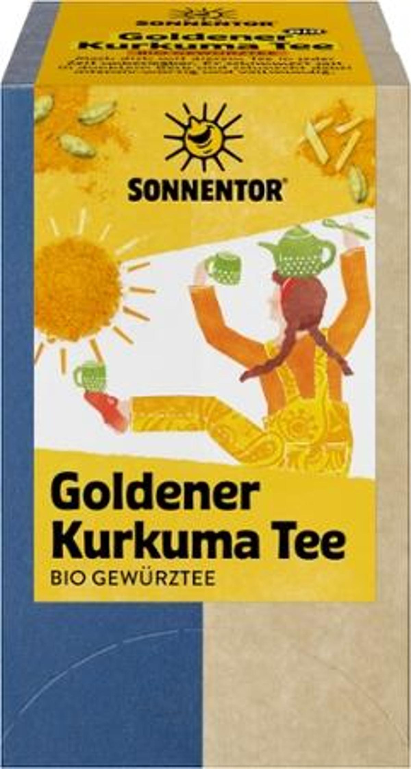Produktfoto zu Goldener Kurkuma Tee 18 x 2g