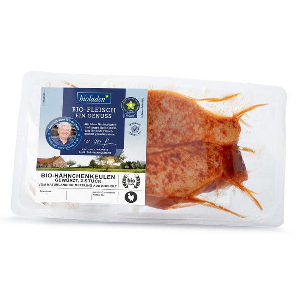 Produktfoto zu Hähnchenkeulen gewürzt 2 Stück ca. 500g