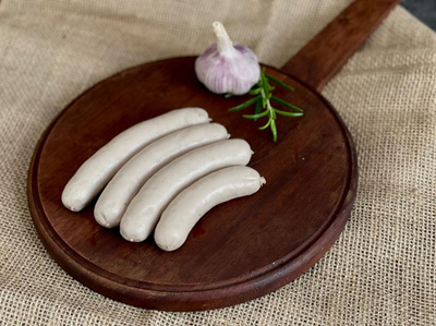 Produktfoto zu Rindolinos (4 Stück) ca. 150g. Kleine, milde Bratwürstchen. Perfekt für Kinder!