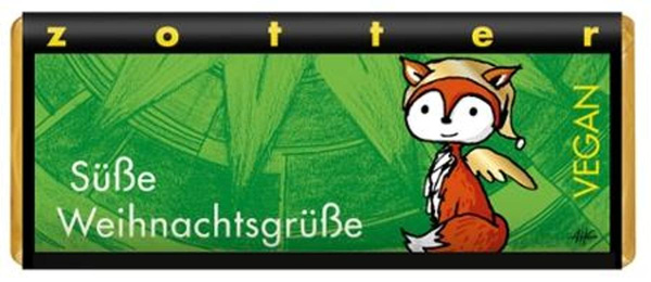 Produktfoto zu Süße Weihnachtsgrüße Haselnussnougat mit Krokant 70g