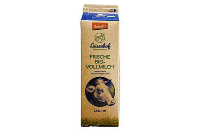 Produktfoto zu Frische Vollmilch 3,8% 1L