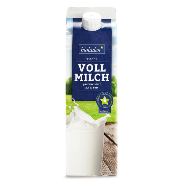 Produktfoto zu Frische Vollmilch 3,7% 1L