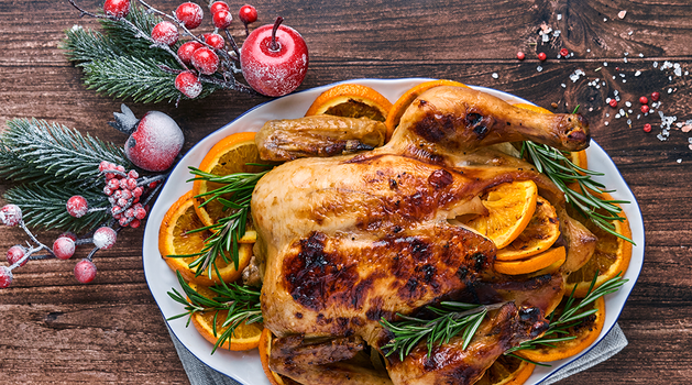 Rezeptbild für Festtagshähnchen aus dem Ofen