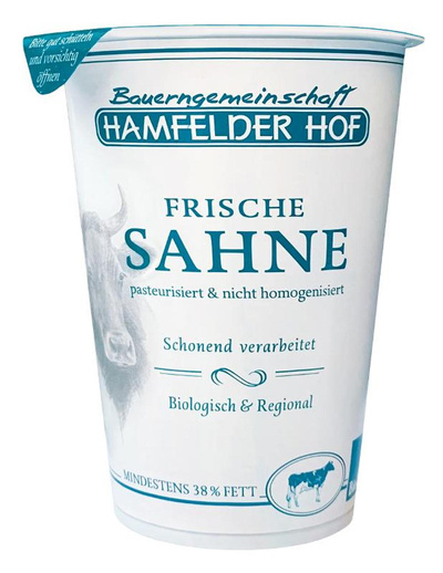 Produktfoto zu Frische Sahne 38% 200ml