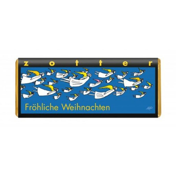 Produktfoto zu Fröhliche Weihnachten Gewürzmarzipan auf Zimtnougat 70g