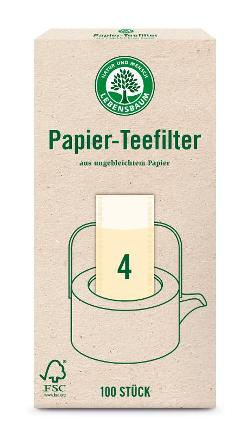 Produktfoto zu Papier Teefilter Größe 4 (100 Stück)