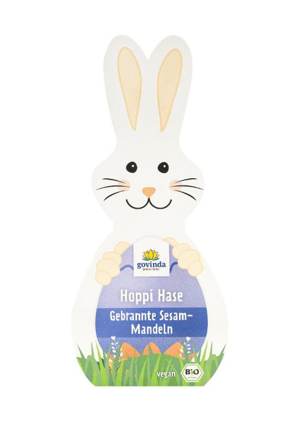 Produktfoto zu Osterhase Hoppi gebrannte Sesam-Mandeln 50g