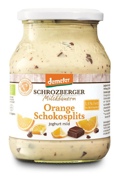 Produktfoto zu Joghurt Orange Schokosplits 500g