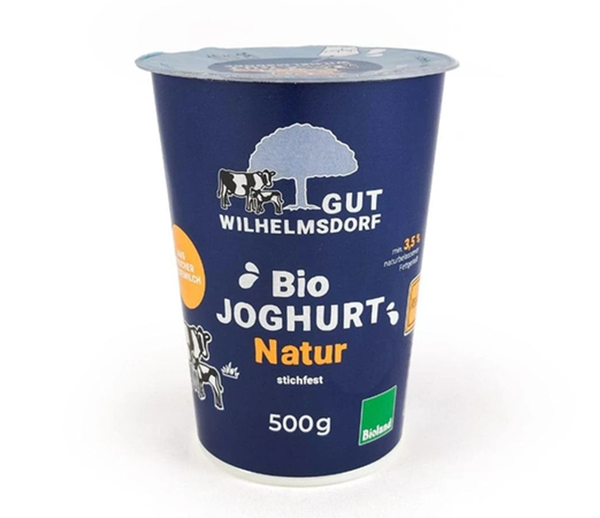Produktfoto zu Joghurt natur stichfest 3,5% aus muttergebundener Kälberaufzucht 500g
