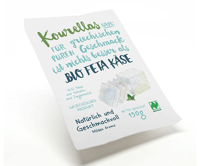 Produktfoto zu Kourellas Feta PDO 150g