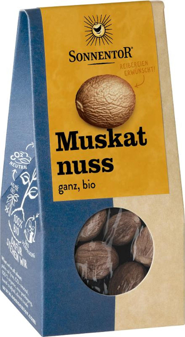 Produktfoto zu Muskatnüsse ganz 25g