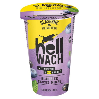 Produktfoto zu HellWach Blaubeere Cassis Minze mit Koffein 230ml