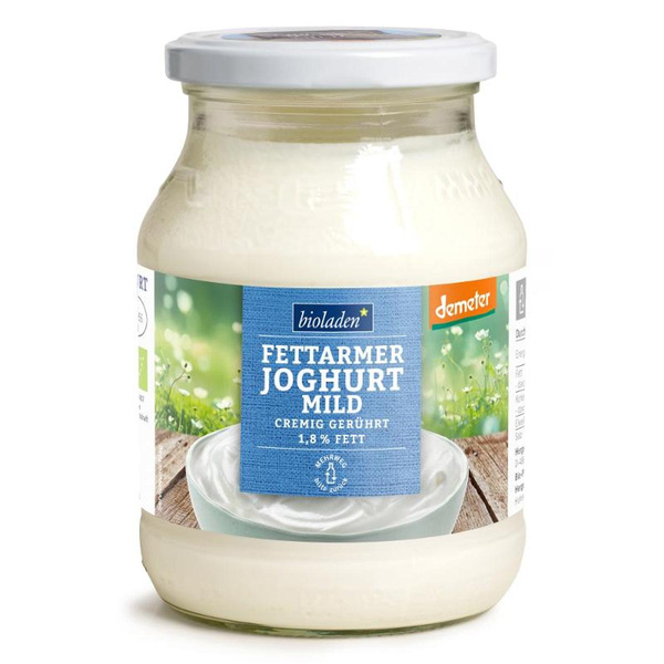 Produktfoto zu Demeter Joghurt mild 1,8% 500g